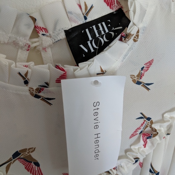 Bird Print Dress - Picture 6 of 7